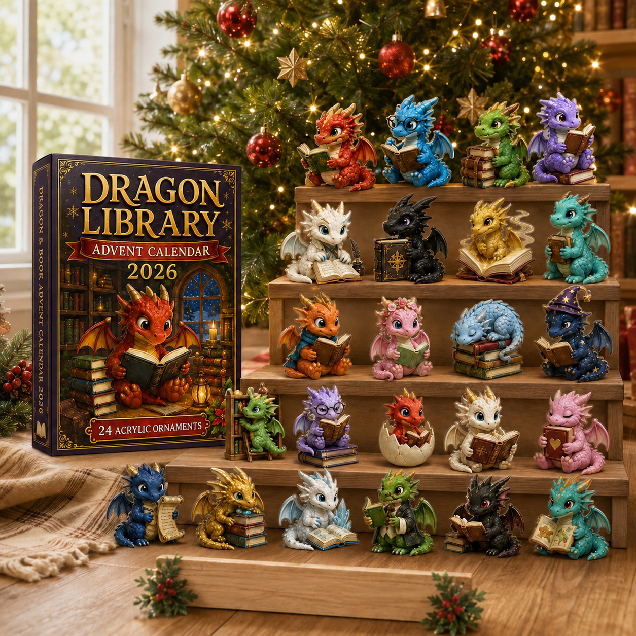 Dragon Library 24-Day Advent Calendar 2026 view 3