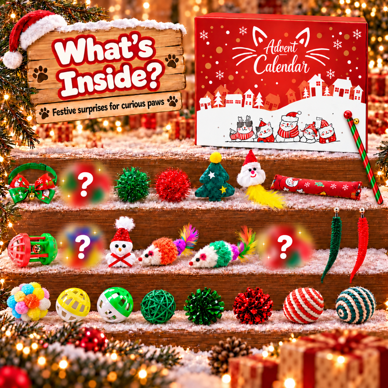 🎄 Christmas Special – 60% OFF Cat Advent Calendar – 24 Days of Surprises 🐱