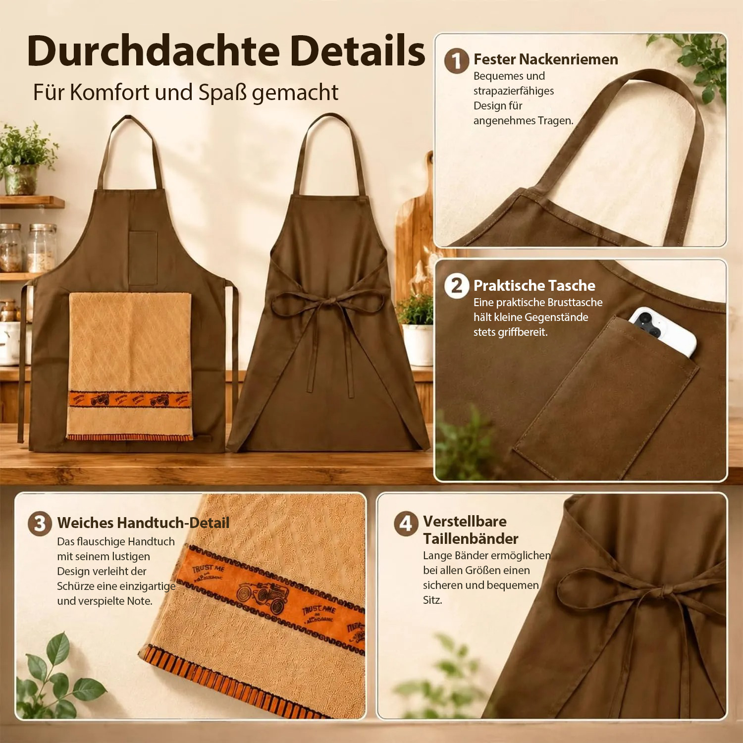 🔥 Grillsaison-Angebot – 55 % Rabatt | Lustige Chefkoch-Grillschürze