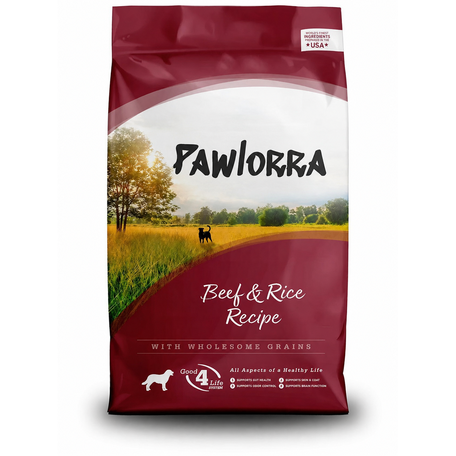 PAWLORRA Beef & Brown Rice Recipe Dry Dog Food - image 1