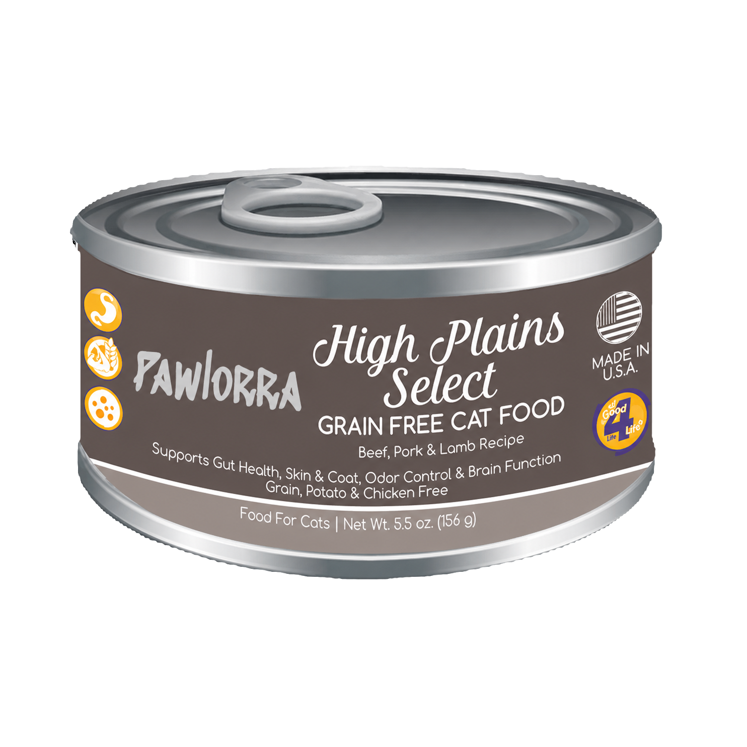 PAWLORRA Grain Free High Plains Select Canned Cat Food - image 1