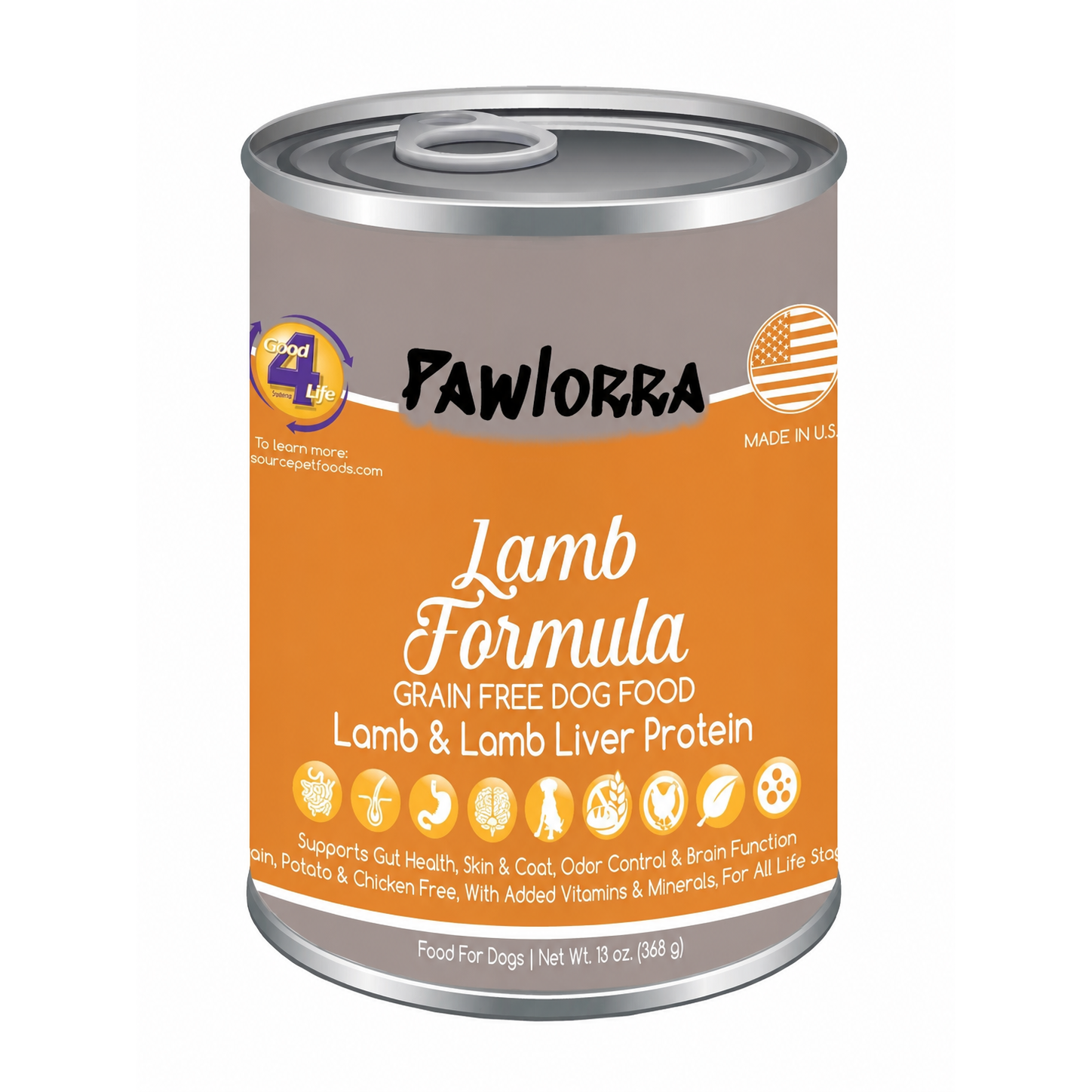 PAWLORRA Grain Free Lamb Formula Canned Dog Food - image 1