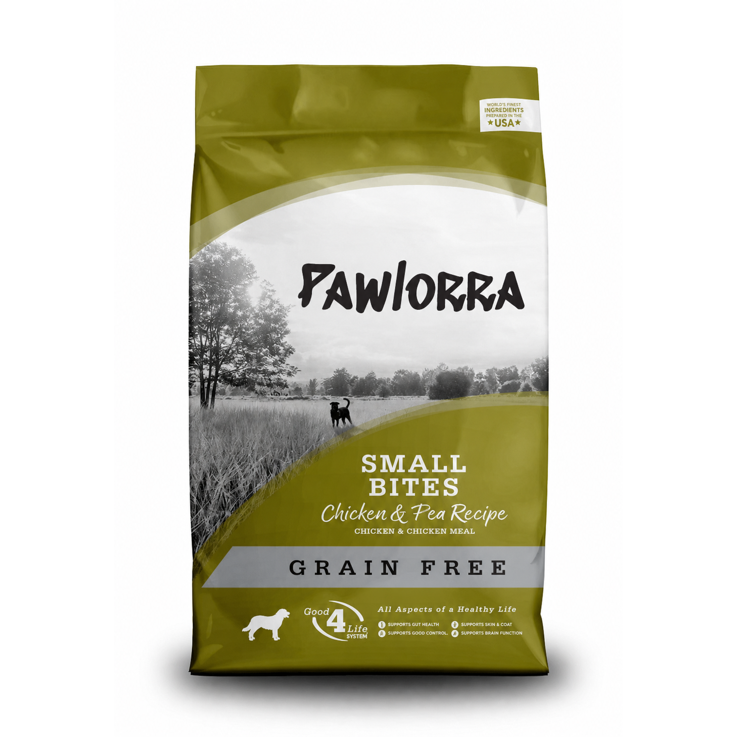 PAWLORRA Grain Free Small Breed Bites Chicken & Pea Recipe Dry Dog Food - image 1