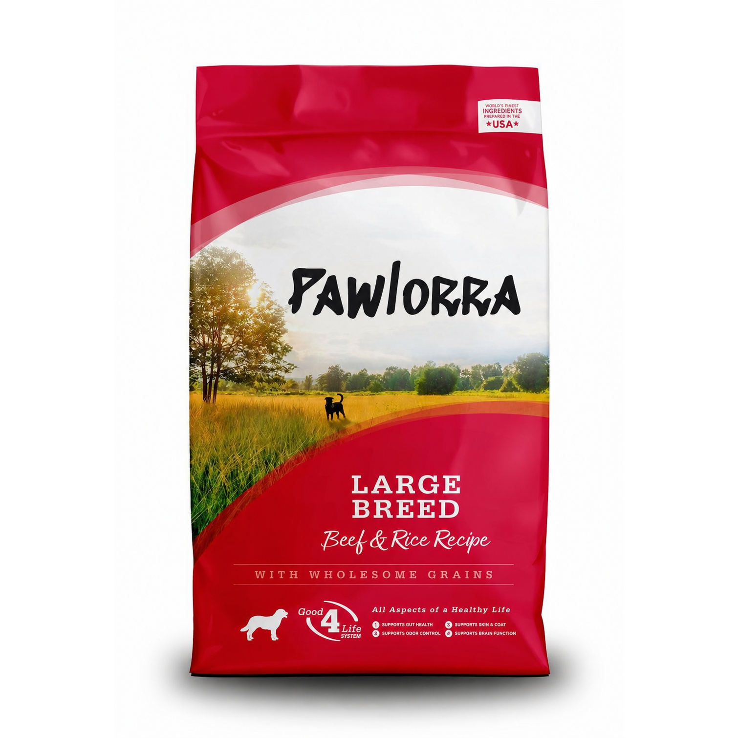 PAWLORRA Large Breed Beef & Rice Recipe Dry Dog Food - image 1