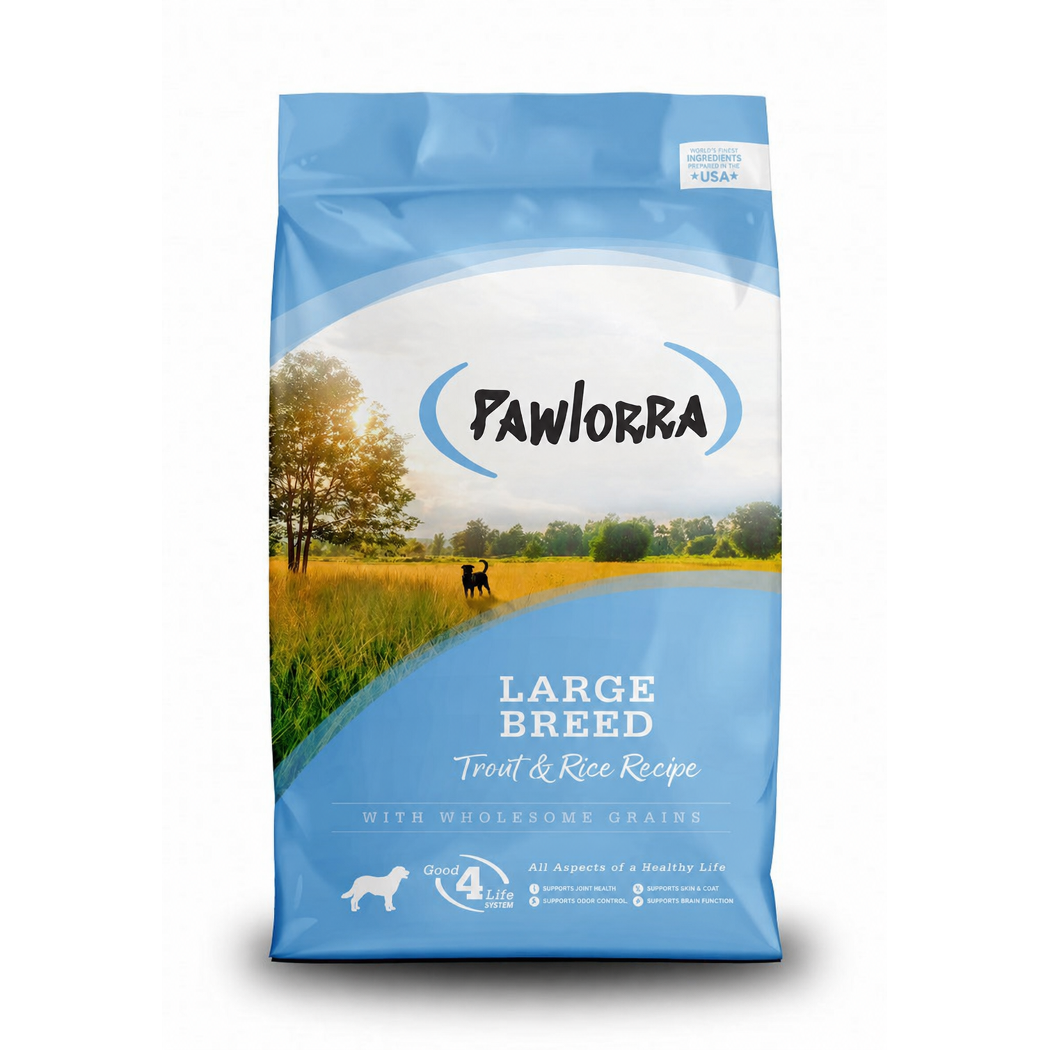 PAWLORRA Large Breed Trout & Rice Recipe Dry Dog Food - image 1