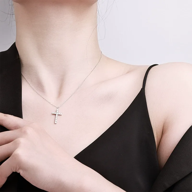 Eternal Cross Moissanite Necklace product image 2
