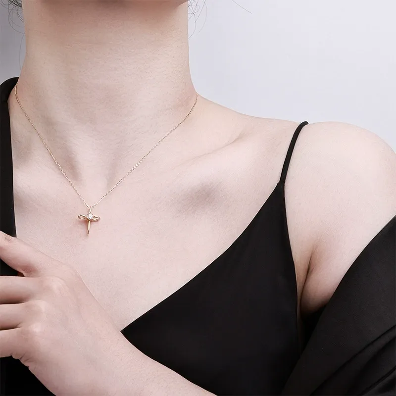 Eternal Cross Moissanite Necklace product image 2