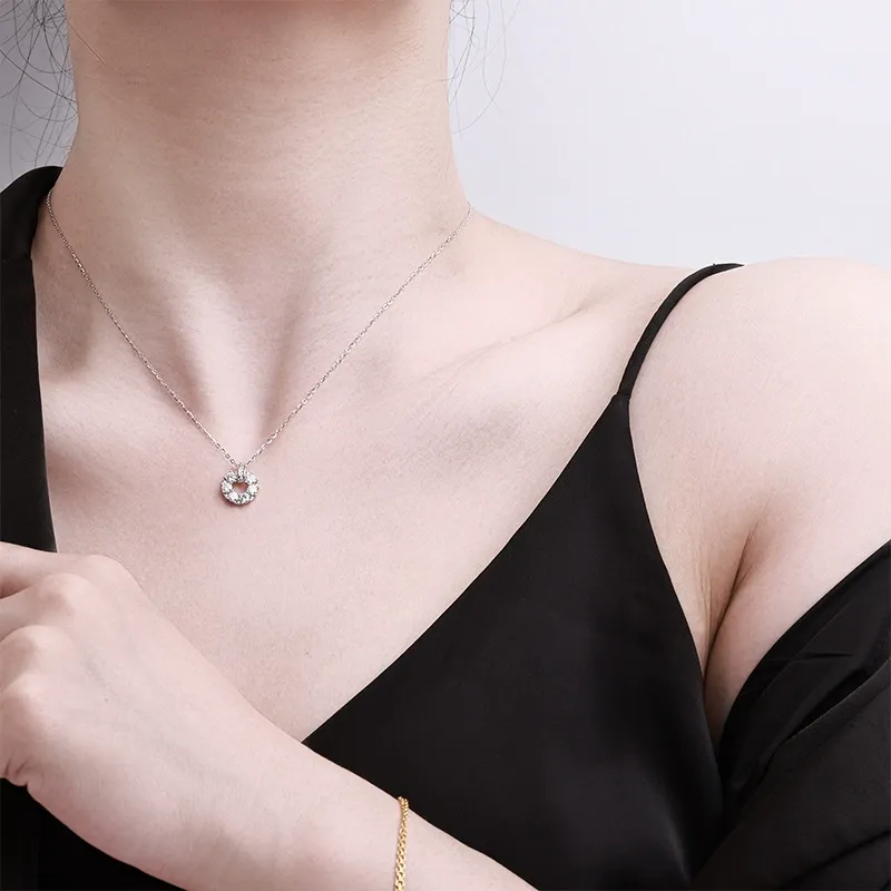 Classic Medallion Moissanite Necklace product image 2