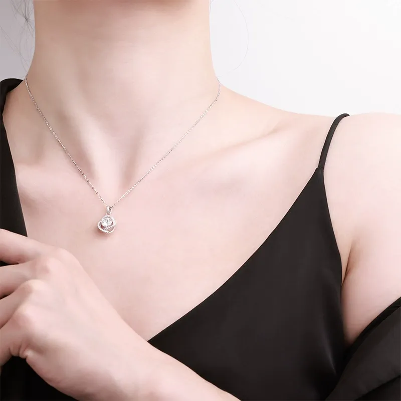 Signature Halo Moissanite Necklace product image 2