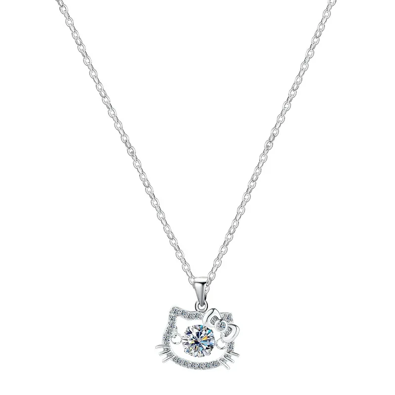 Whispering Cat Moissanite Necklace product image 3
