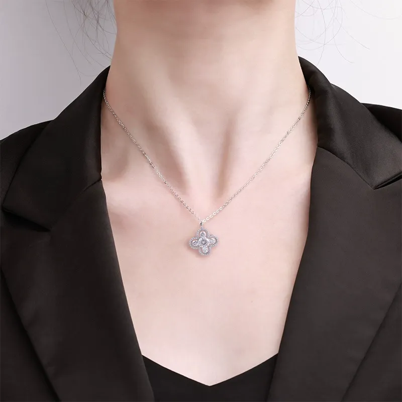Luminous Leaf Moissanite Necklace product image 5
