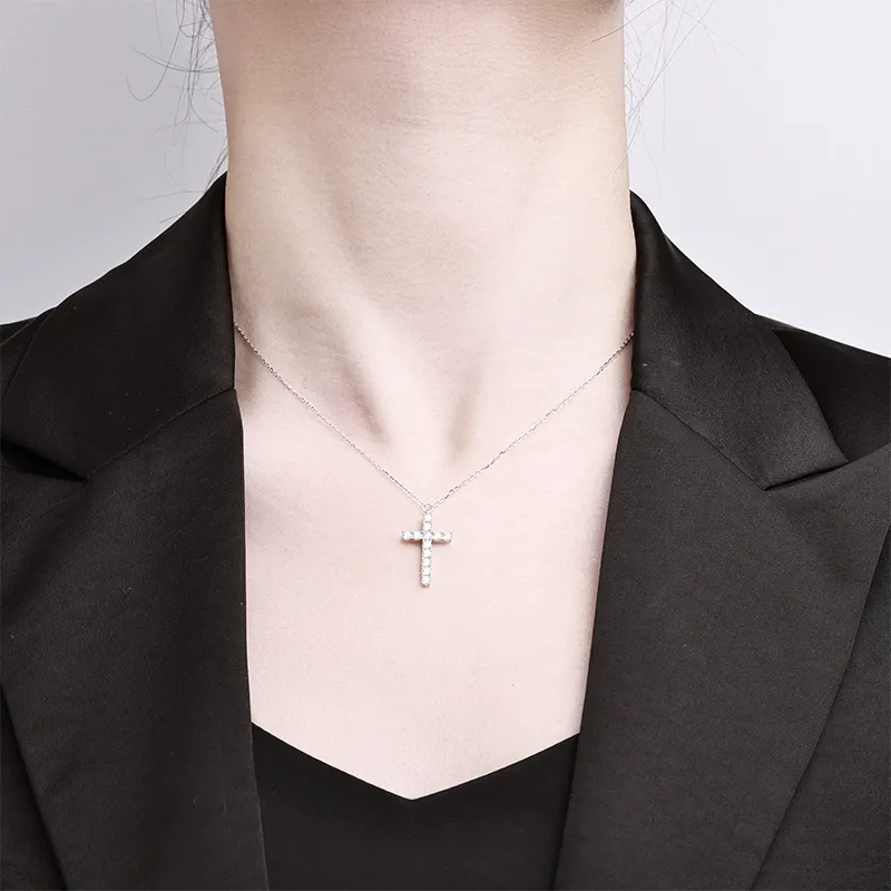 Eternal Cross Moissanite Necklace product image 5
