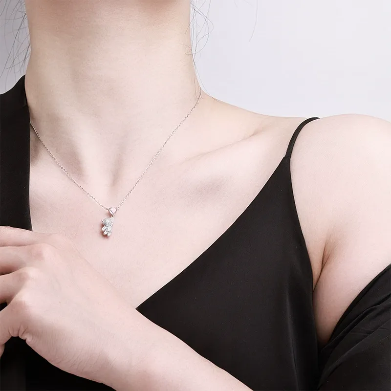 Wishing Bear Moissanite Necklace product image 5