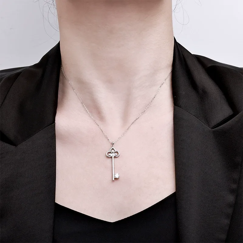 Promise Key Moissanite Necklace product image 5