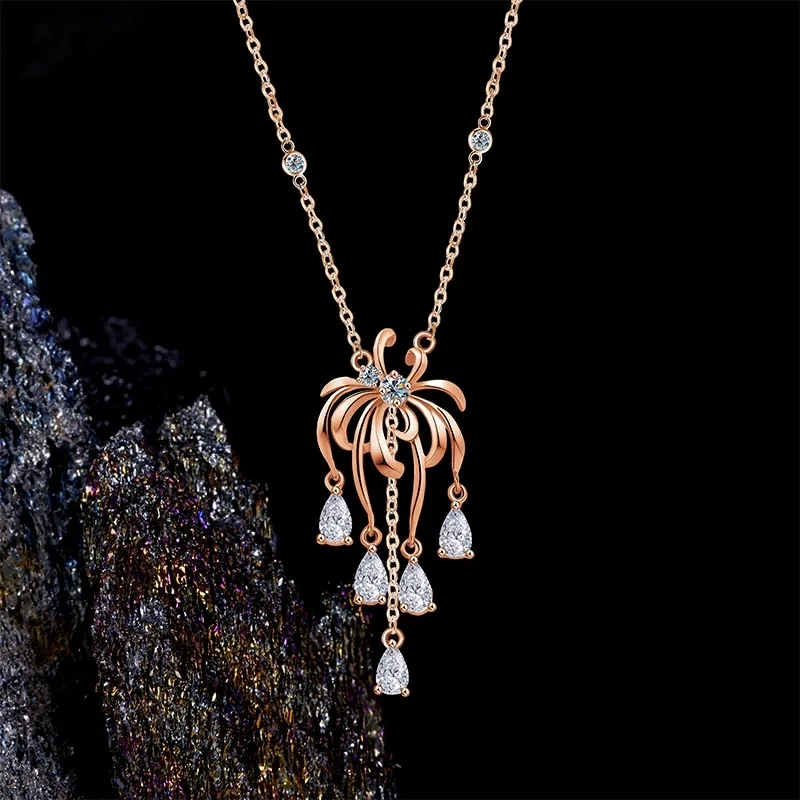 Rose Reverie Moissanite Necklace product image 5