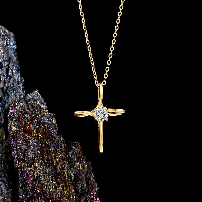 Eternal Cross Moissanite Necklace product image 5