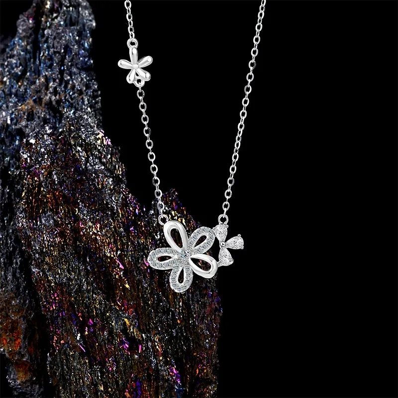 Petal Halo Light-Catching Stone Necklace product image 5
