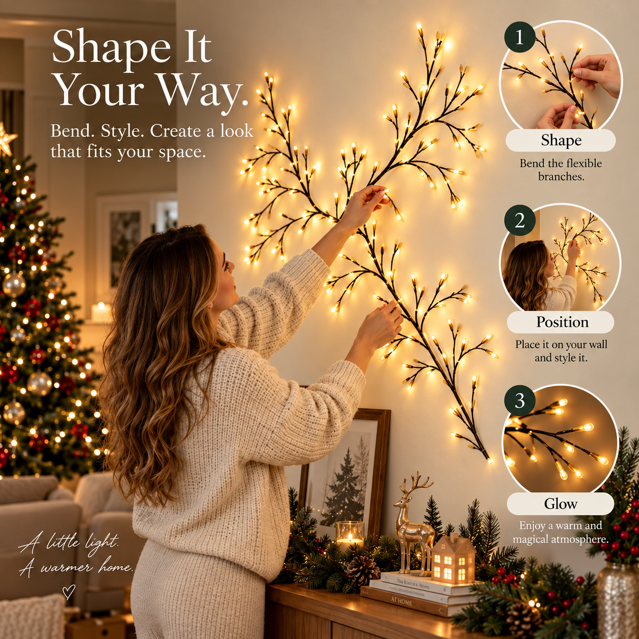 ✨ Christmas Early Access 60% OFF – Enchanted Willow Vine Lights 🎄