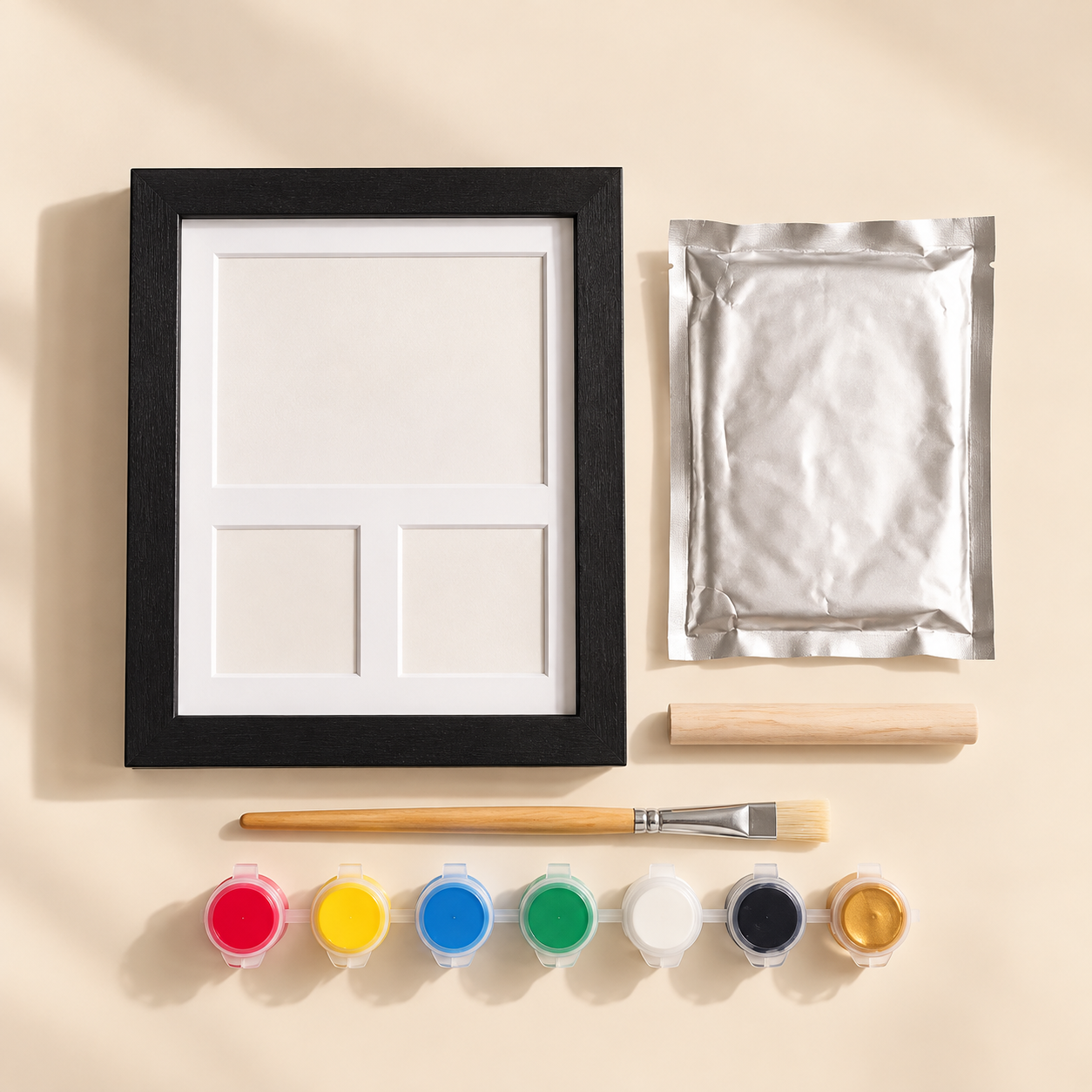 🐾 65% OFF – Pet Paw Print Keepsake Frame – DIY Memory Kit for Cats, Dogs & More ❤