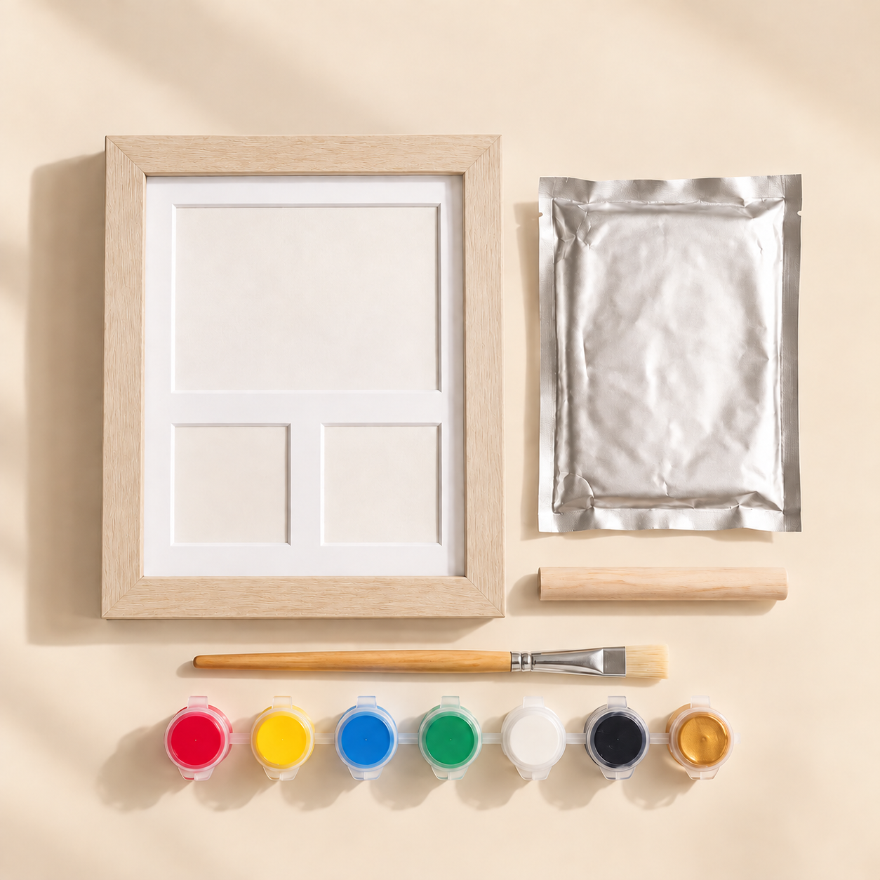 🐾 65% OFF – Pet Paw Print Keepsake Frame – DIY Memory Kit for Cats, Dogs & More ❤