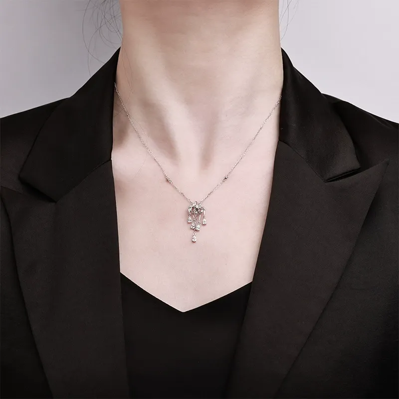 Secret Lock Cubic Zirconia Necklace product image 2