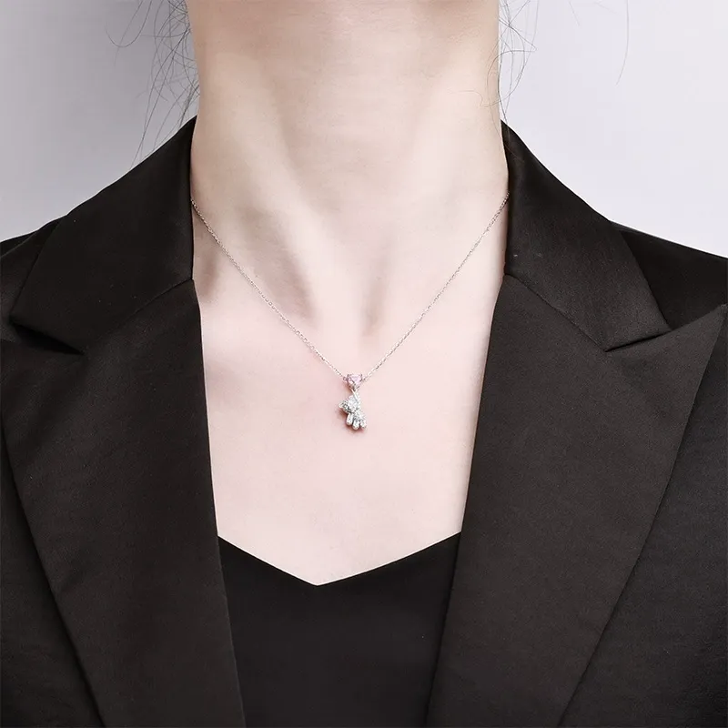 Wishing Bear Moissanite Necklace product image 2