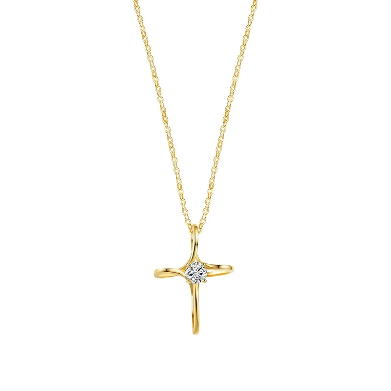 Eternal Cross Moissanite Necklace product image 3