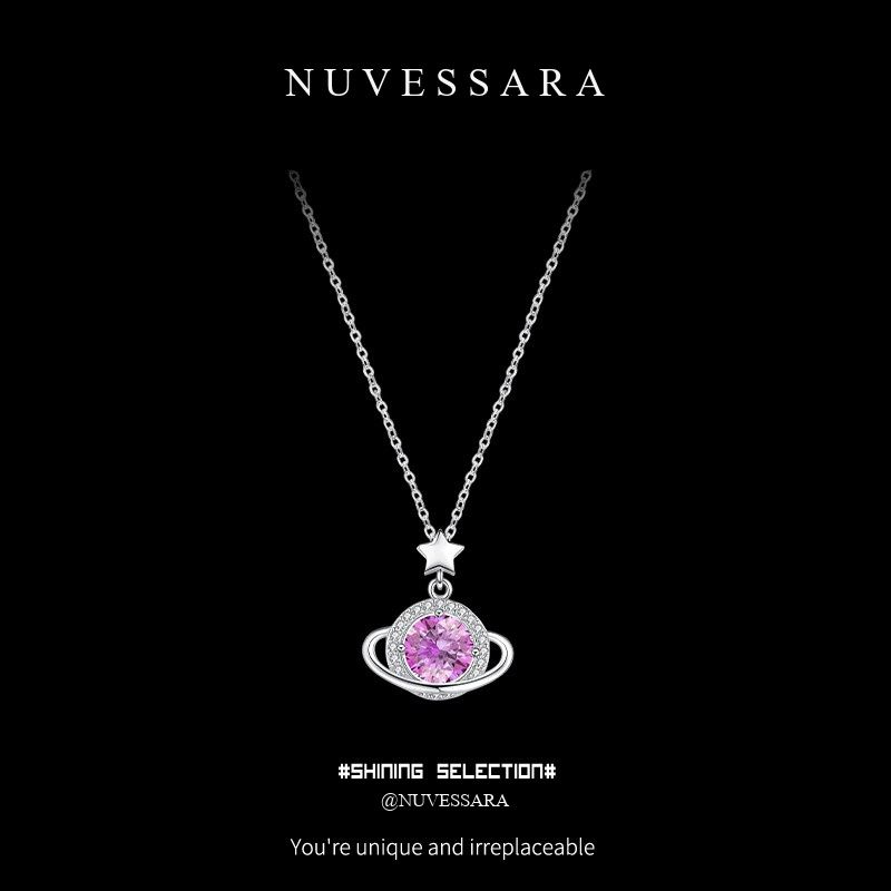 Celestial Orbit Moissanite Necklace product image 6