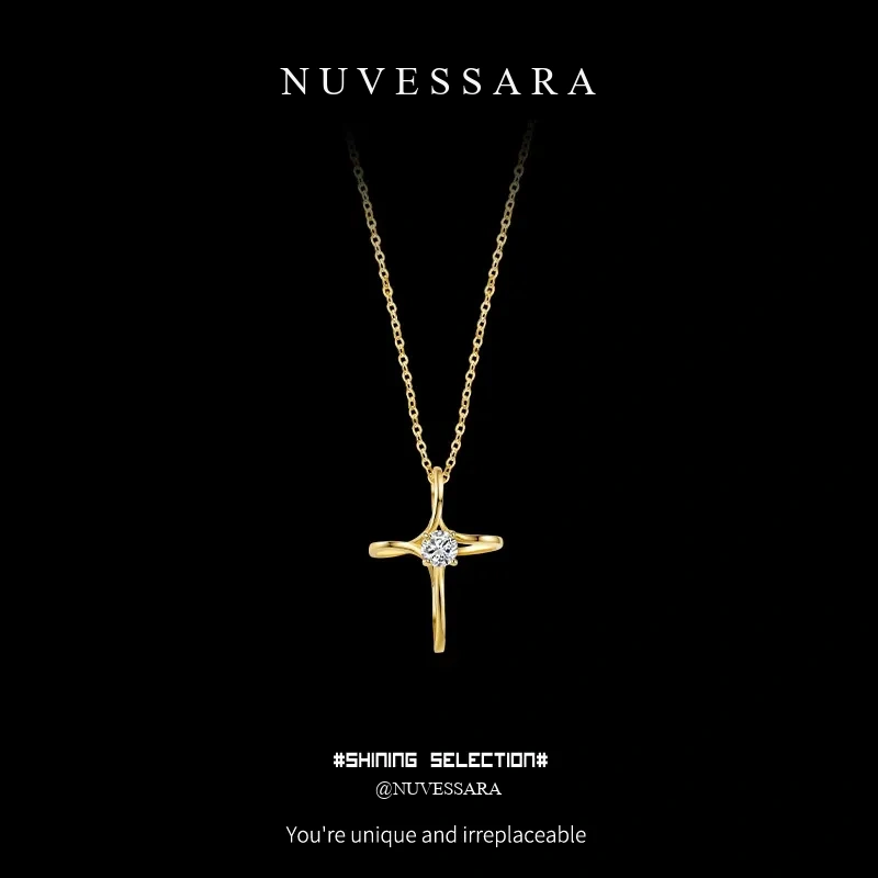 Eternal Cross Moissanite Necklace product image 1