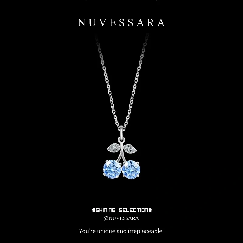 Midnight Cherry Moissanite Necklace product image 1