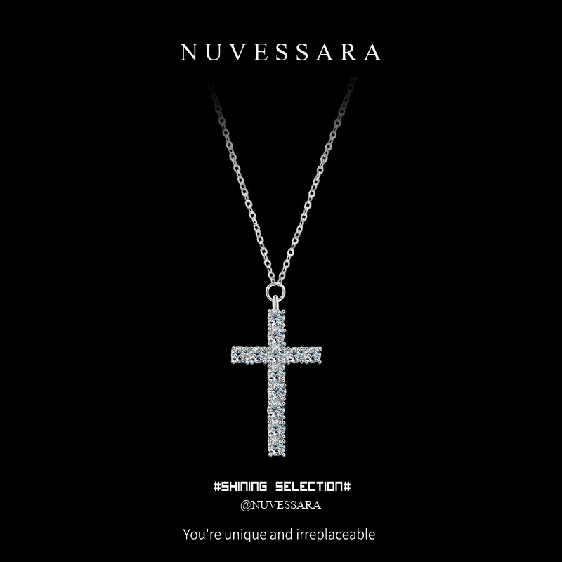 Eternal Cross Moissanite Necklace product image 1