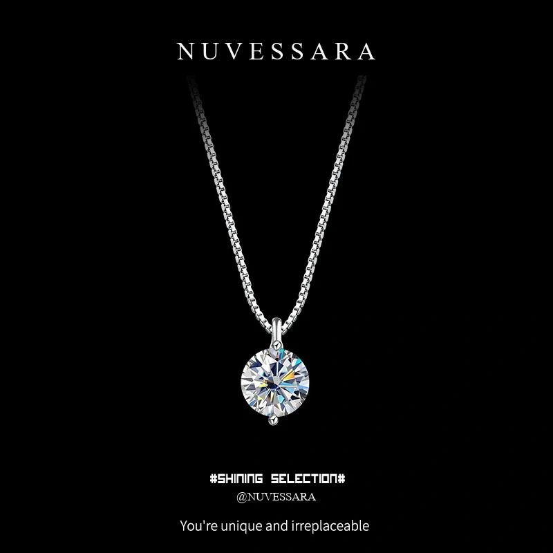 Signature Solitaire 34 Moissanite Necklace product image 1
