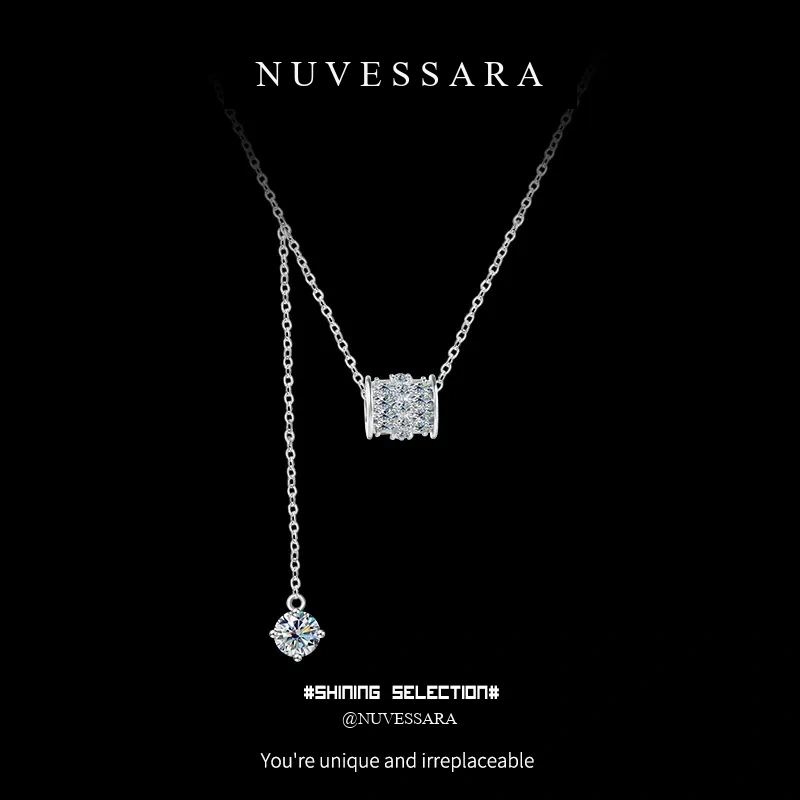 Cascading Fringe Moissanite Necklace product image 4