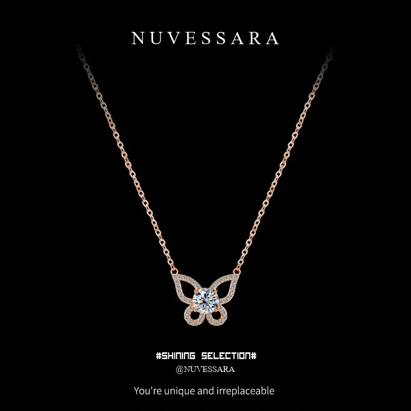 Celestial Butterfly Moissanite Necklace product image 4