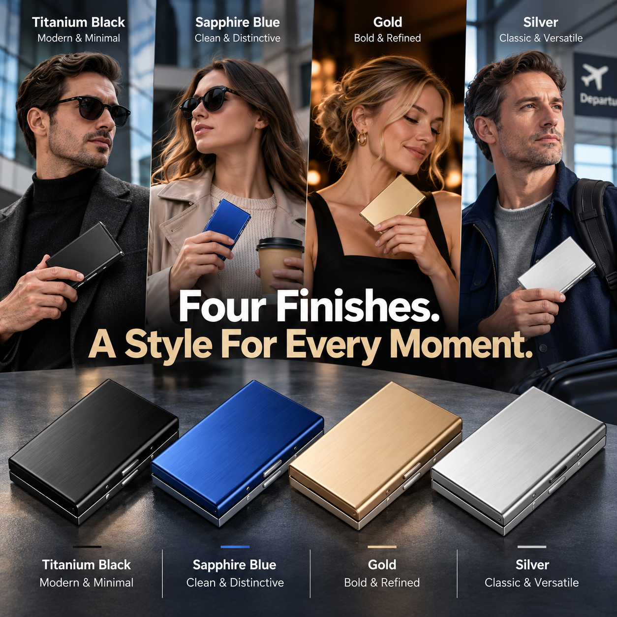 🔥80% OFF 🛡️RFID Blocking Stainless Steel Card Holder