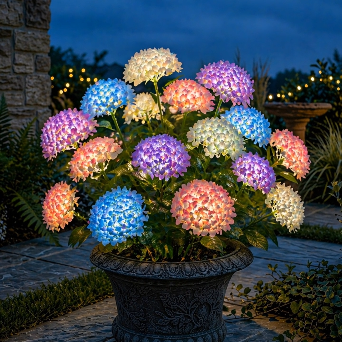 1 Pack - 5 Bundles · 30 Flowers 🌸 UV Resistant Artificial Geranium Flowers – Fade-Proof, Ultra Realistic Outdoor Planter Decor