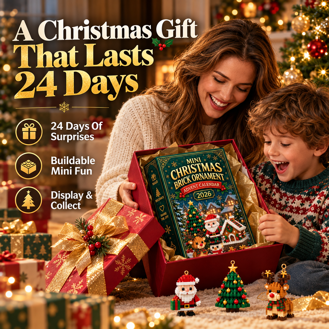 🏷️HOT SALE 75% OFF🎄 2026 Christmas Advent Calendar With Mini Builds