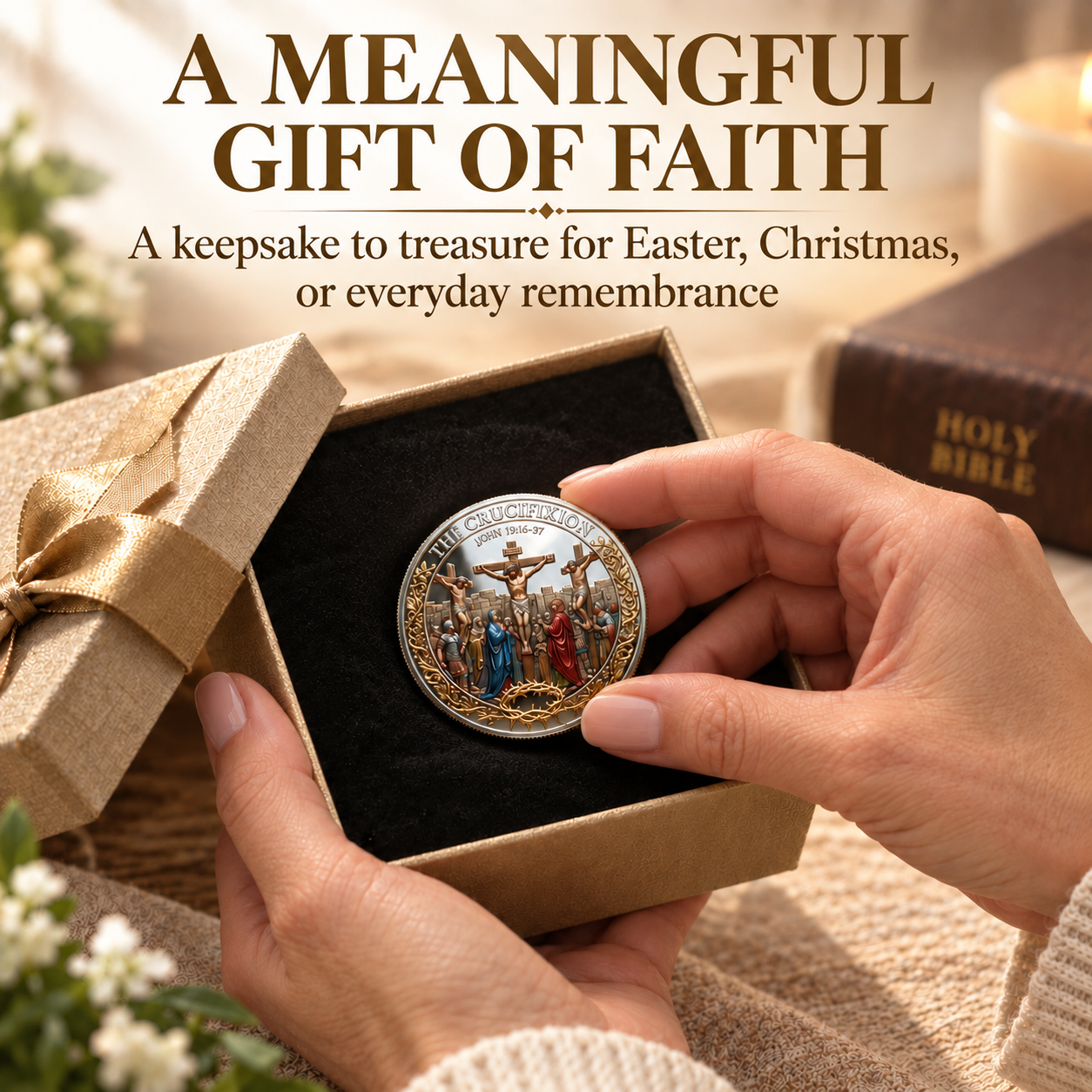🙏 Special Offer 80% OFF ✝️ The Crucifixion of Jesus Christ Commemorative Coin
