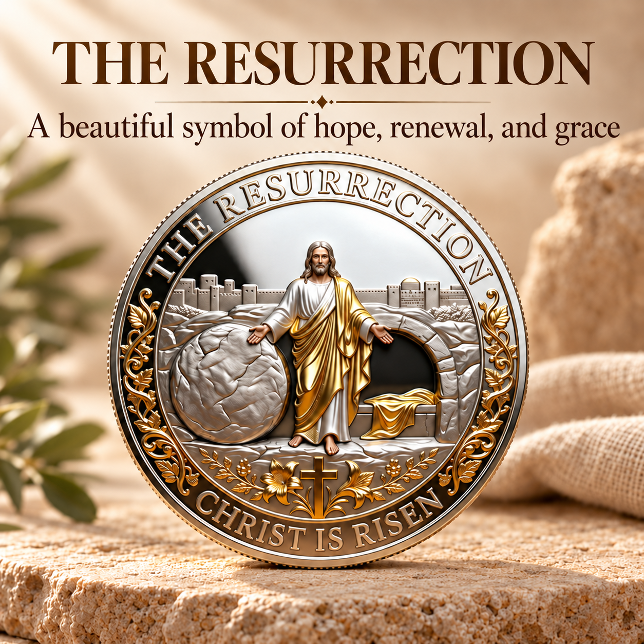 🙏 Special Offer 80% OFF ✝️ The Crucifixion of Jesus Christ Commemorative Coin