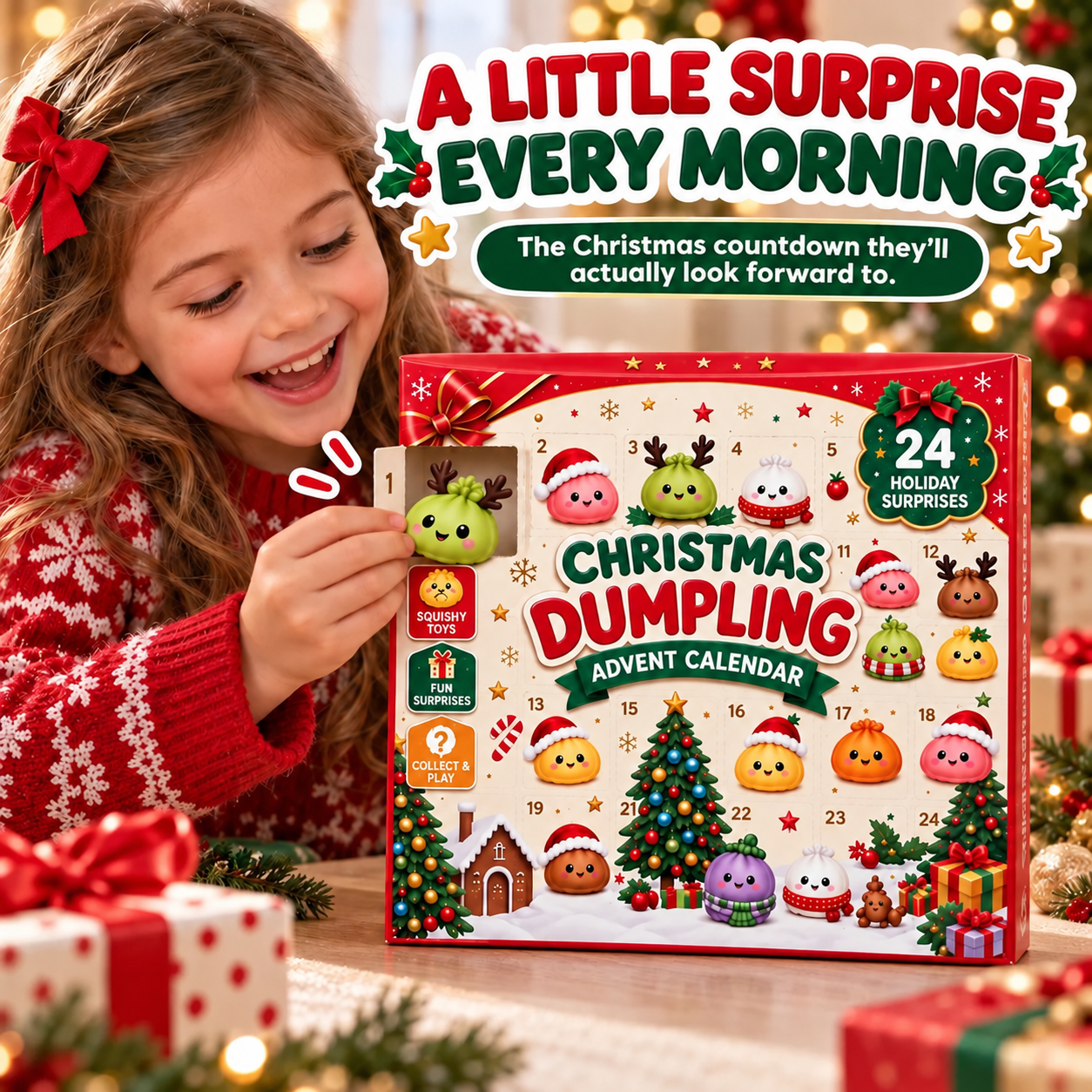 🎄 Christmas Sale 75% OFF 🥟 Dumpling Advent Calendar