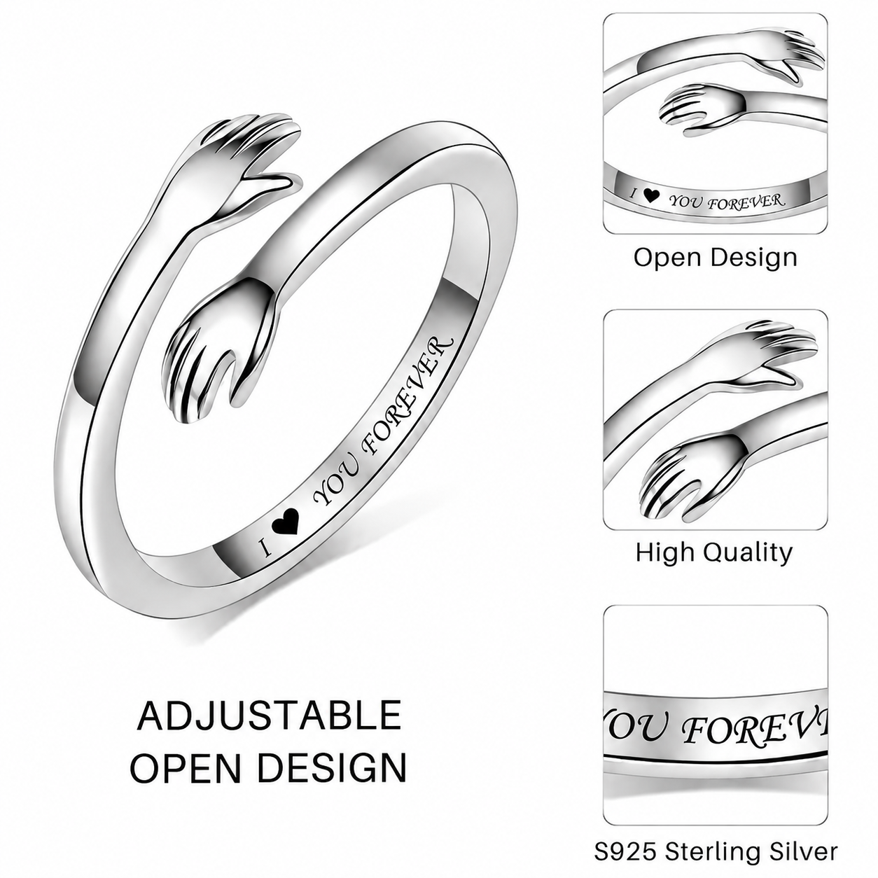 🔥 80% OFF 💖 Forever Hug Ring
