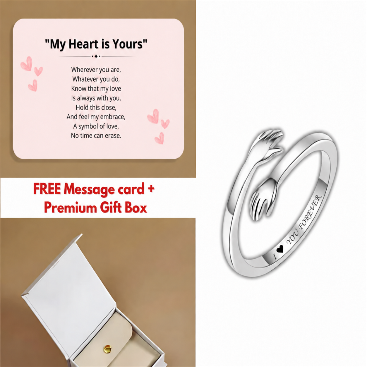 🔥 80% OFF 💖 Forever Hug Ring