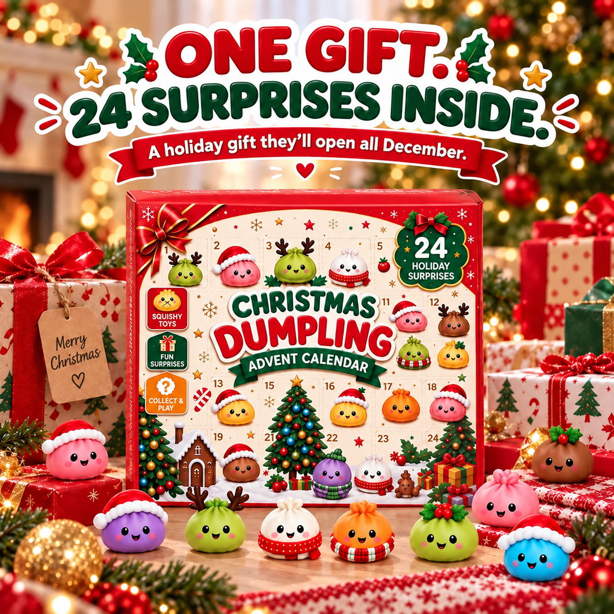 🎄 Christmas Sale 75% OFF 🥟 Dumpling Advent Calendar