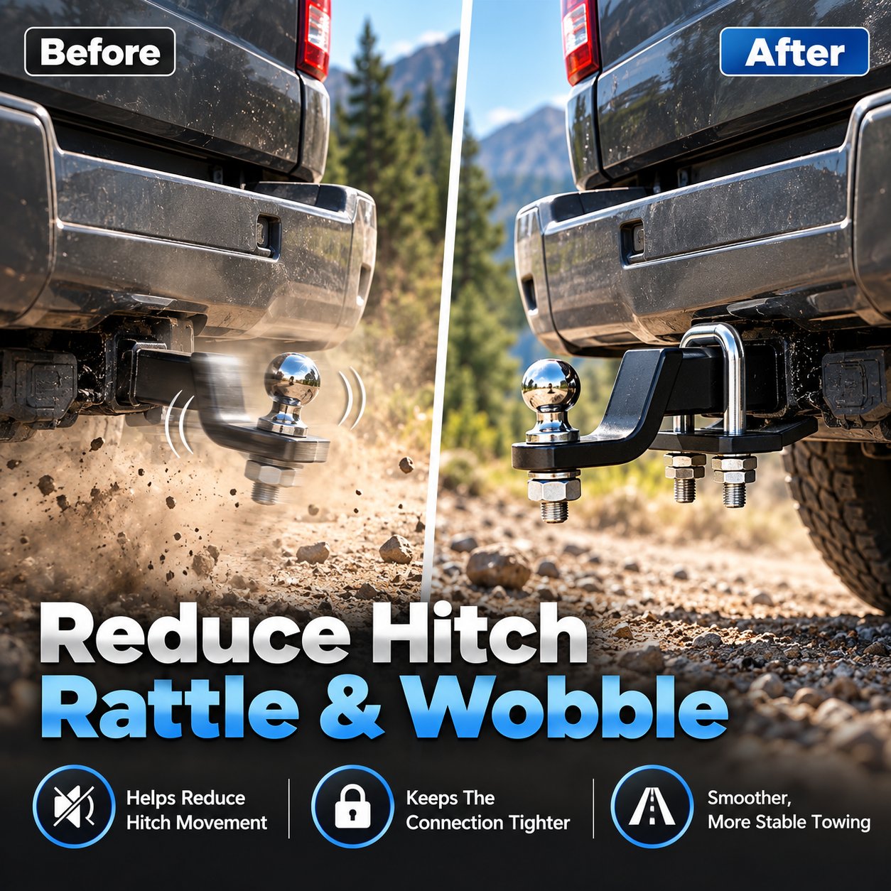 📢75% OFF🔩Heavy-Duty Anti-Rattle Hitch Tightener