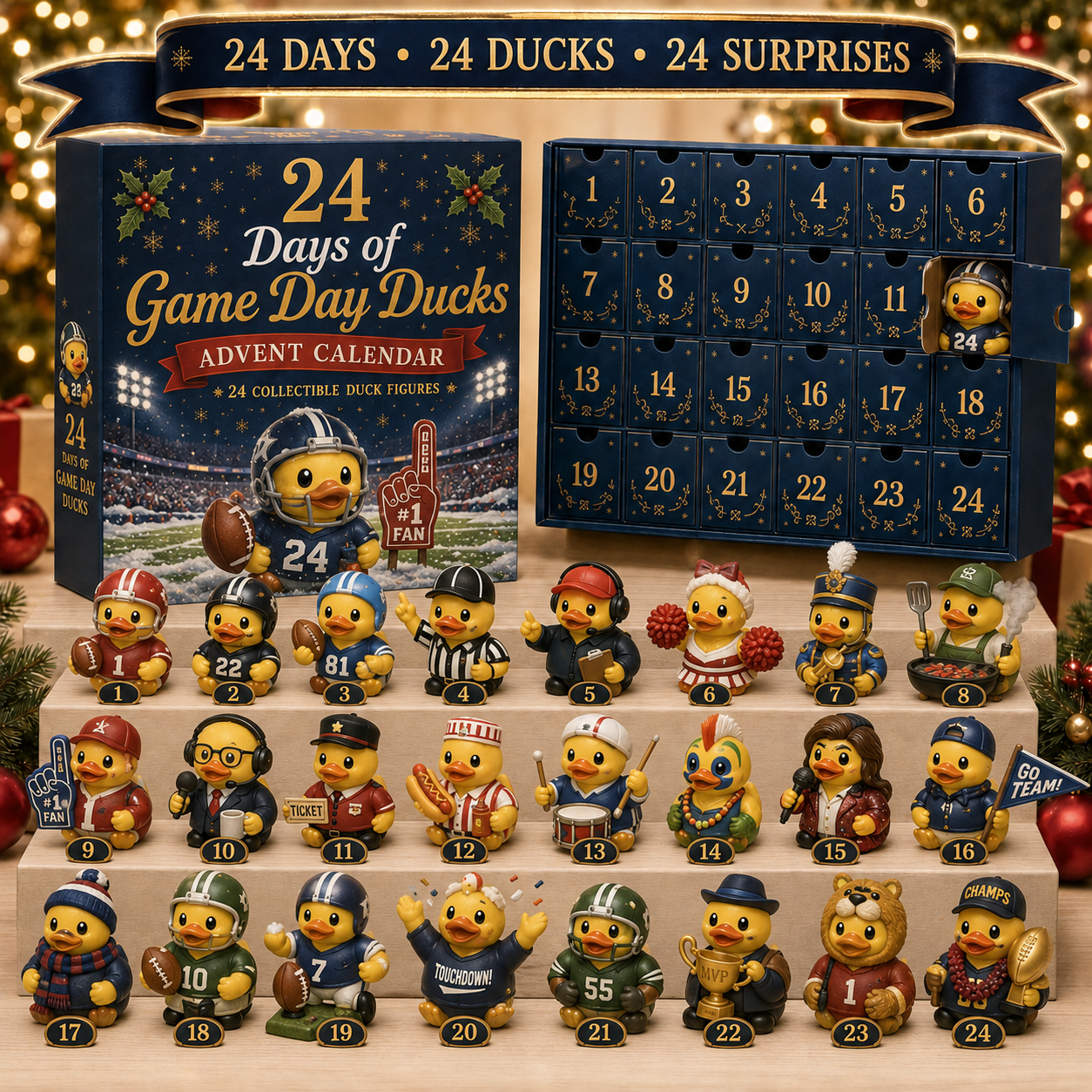 🐥 24 Days of Duck Magic™ Advent Calendar – 24 Collectible Christmas Duck Surprises
