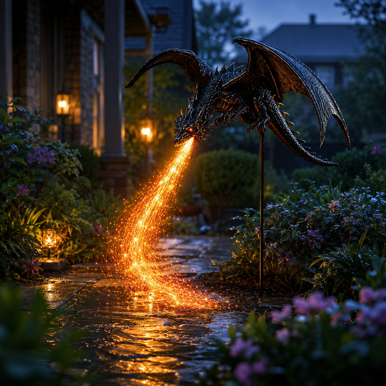 ⏳ Last Day 49% OFF –2027 Fellime®Dragon’s Ember Solar Garden Decor