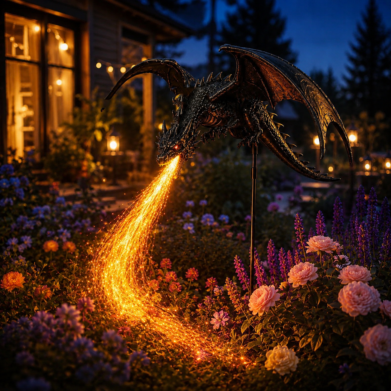 ⏳ Last Day 49% OFF –2027 Fellime®Dragon’s Ember Solar Garden Decor