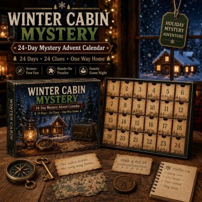 24-Day Mystery Adventure Advent Calendar Collection | 24 Clues, Hands-On Puzzles & One Final Reveal