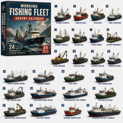🌎 Land • Sea • Air Adventure Fleet Advent Calendar Collection 24 Days • 24 Surprises • One Complete Fleet to Build