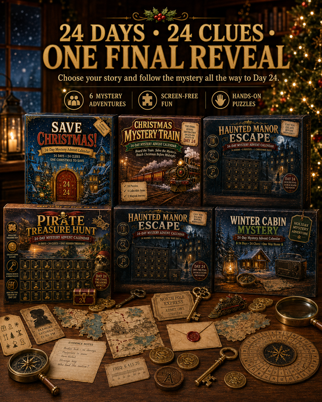 24 Day Mystery Adventure Advent Calendar Collection